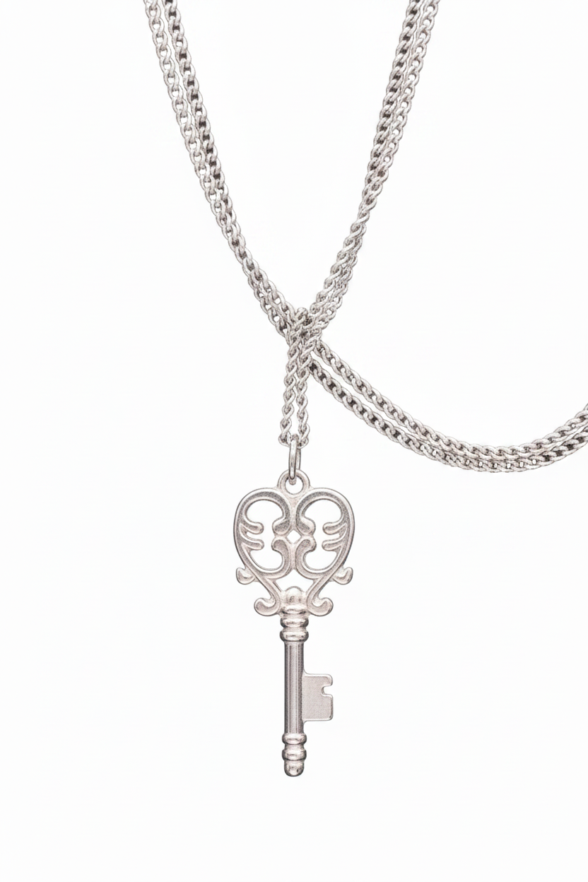 The Skeleton Key Necklace | Gold