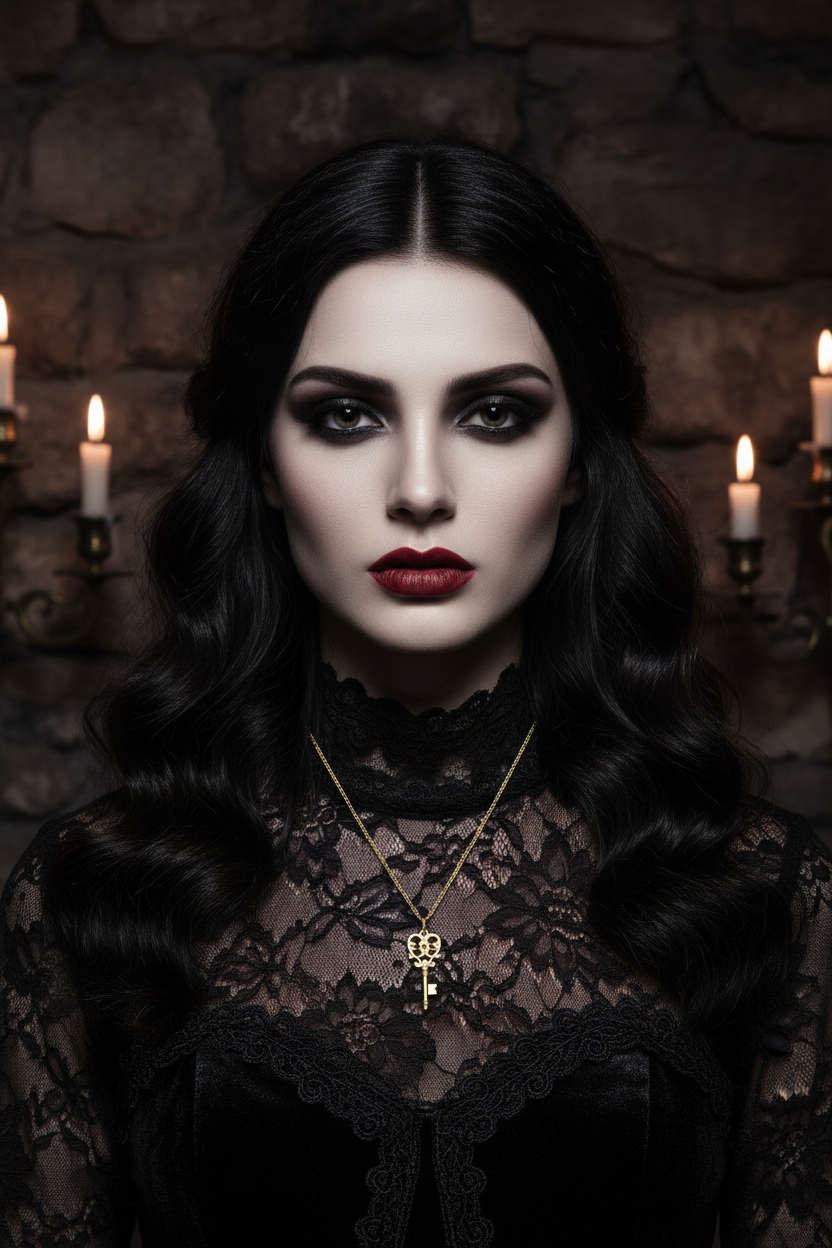 The Skeleton Key Necklace | Gold
