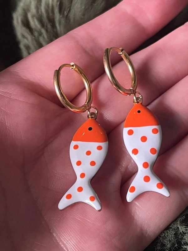 Polka-Dot Pisces | Orange