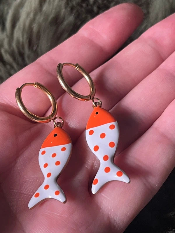 Polka-Dot Pisces | Orange