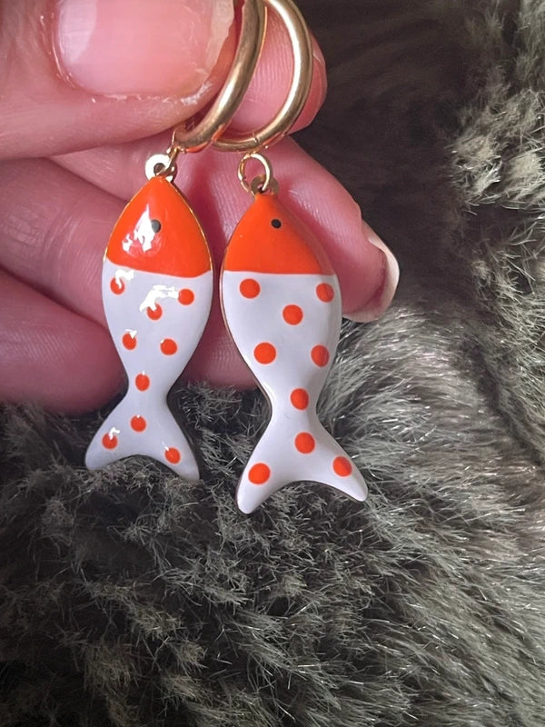 Polka-Dot Pisces | Orange