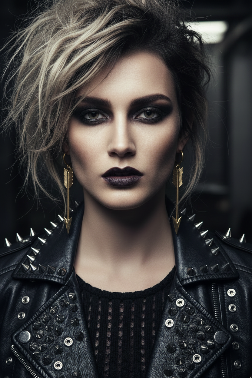 Urban Arrow Earrings | Gold