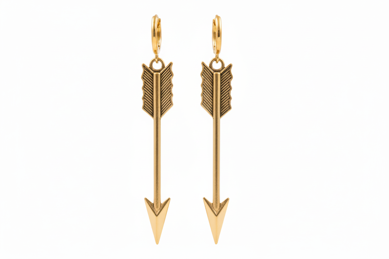Urban Arrow Earrings | Gold