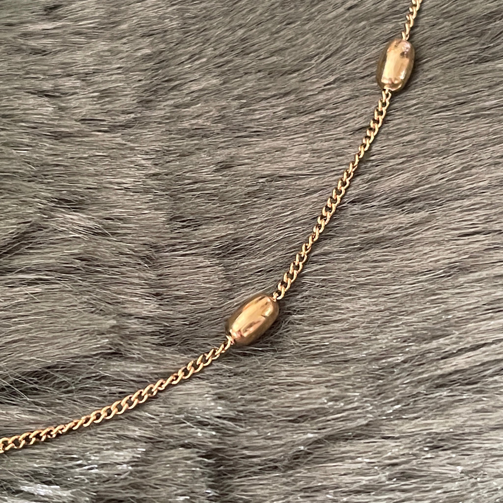 Satellite Oval Ball Stacking Chain | Gold