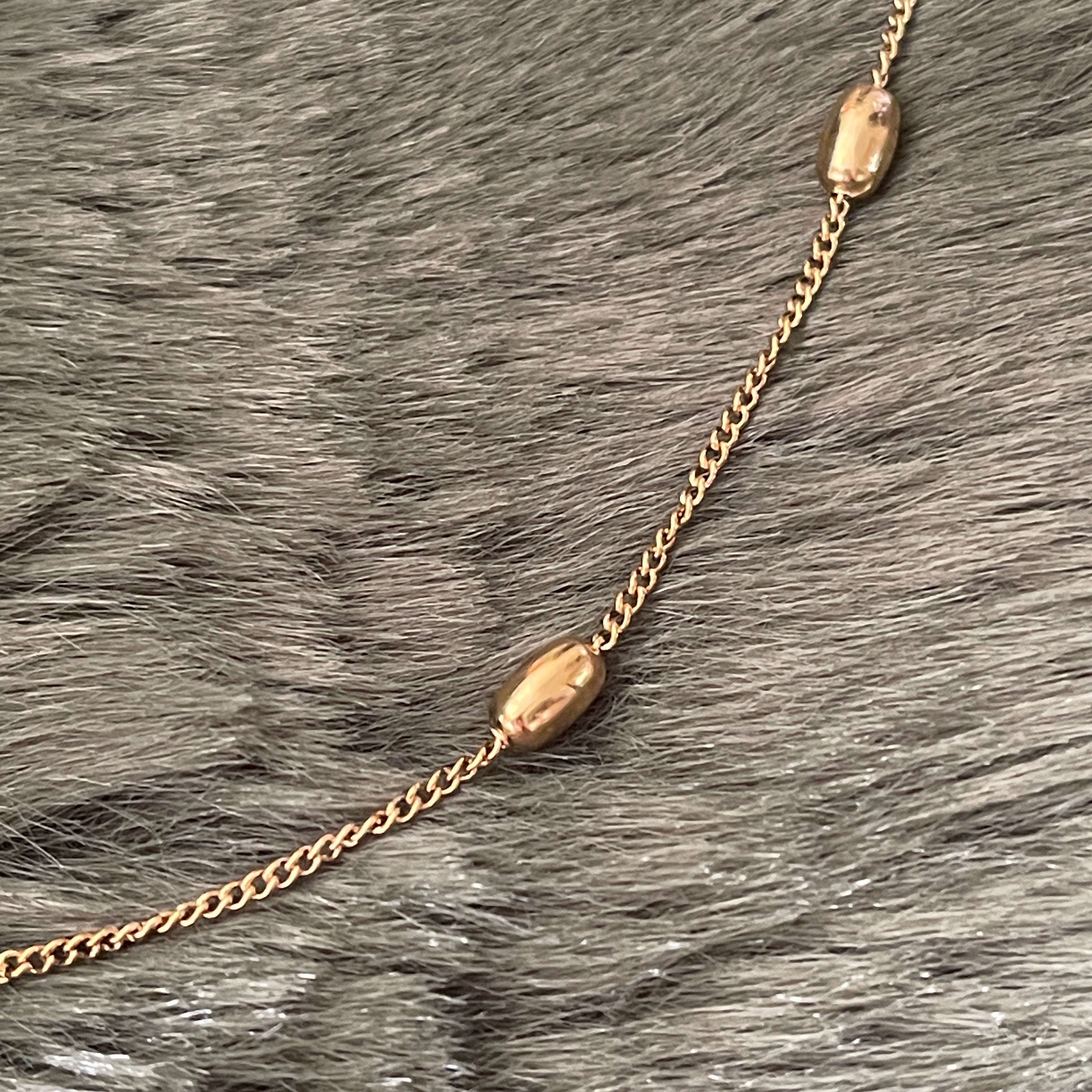 Satellite Oval Ball Stacking Chain | Gold