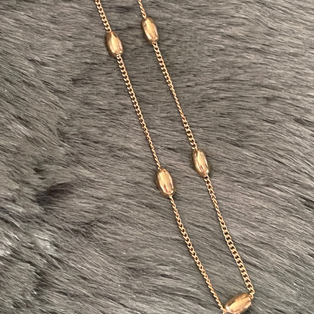 Satellite Oval Ball Stacking Chain | Gold