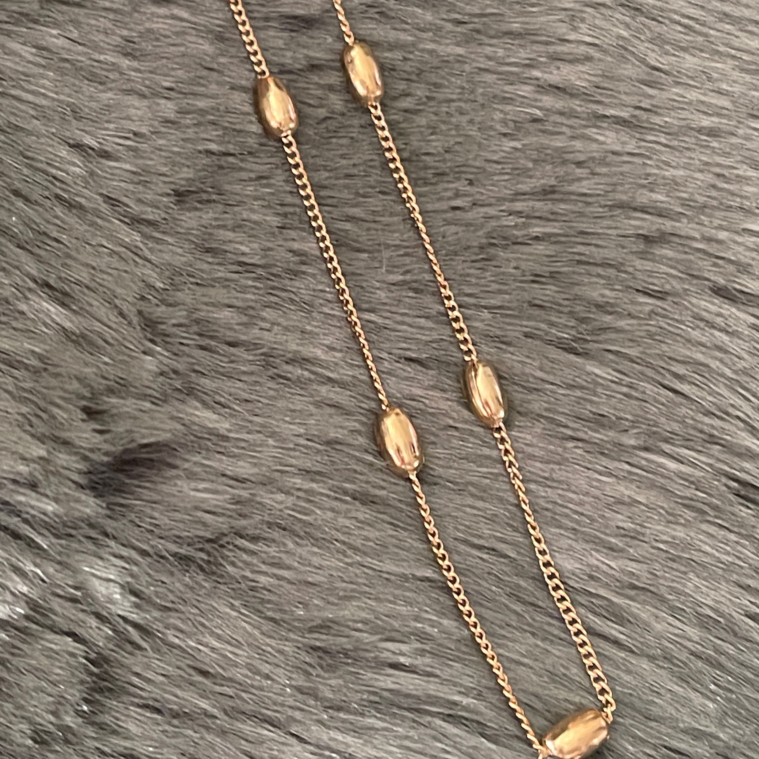 Satellite Oval Ball Stacking Chain | Gold