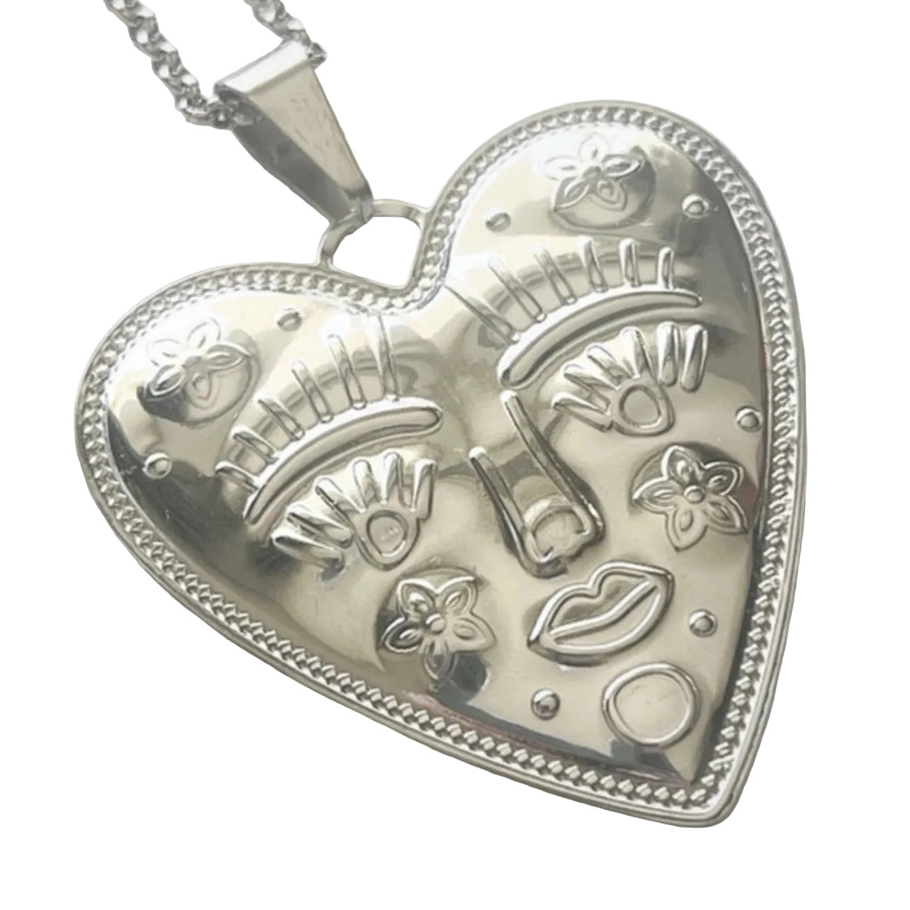 Helios Heart Medallion | Silver