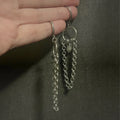 The Labradorite Relic Chainmail Hoops