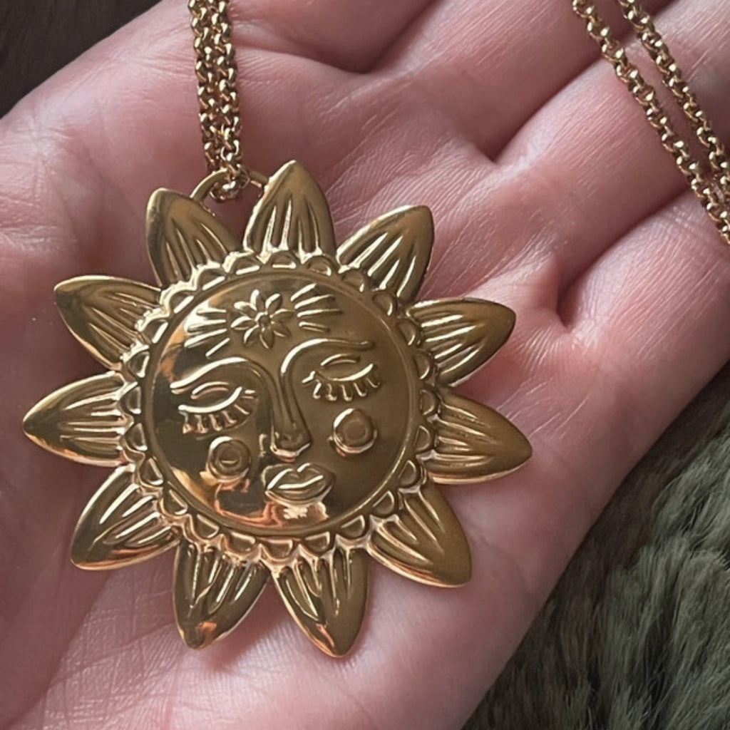 Helios Sun Medallion | Gold