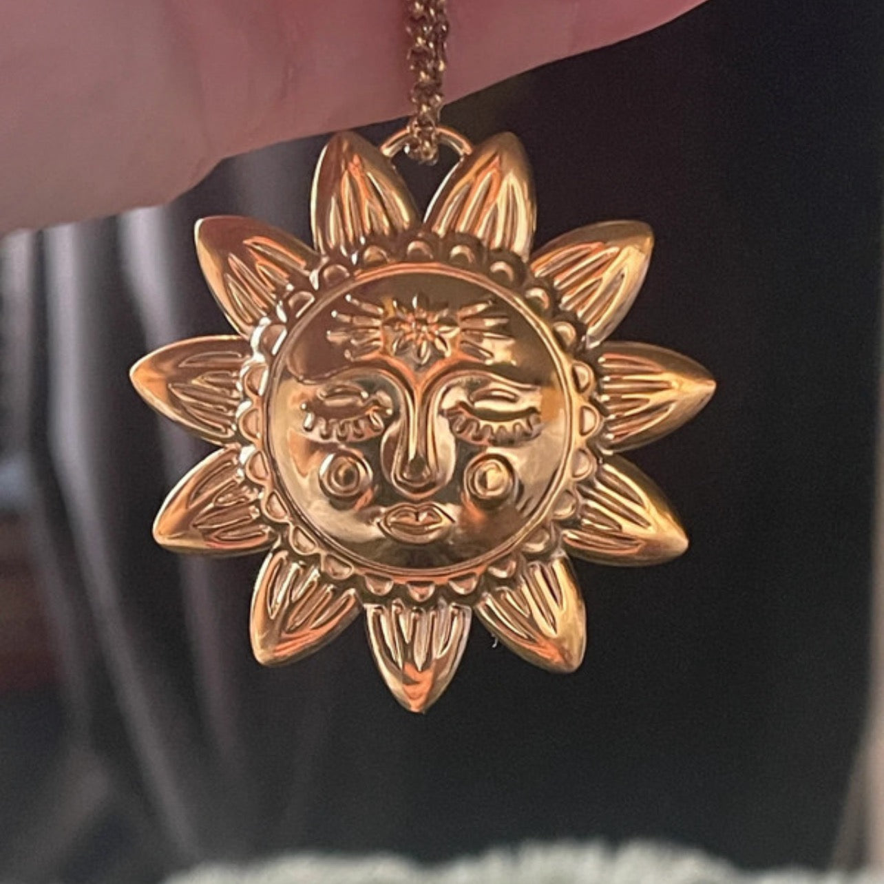 Helios Sun Medallion | Gold