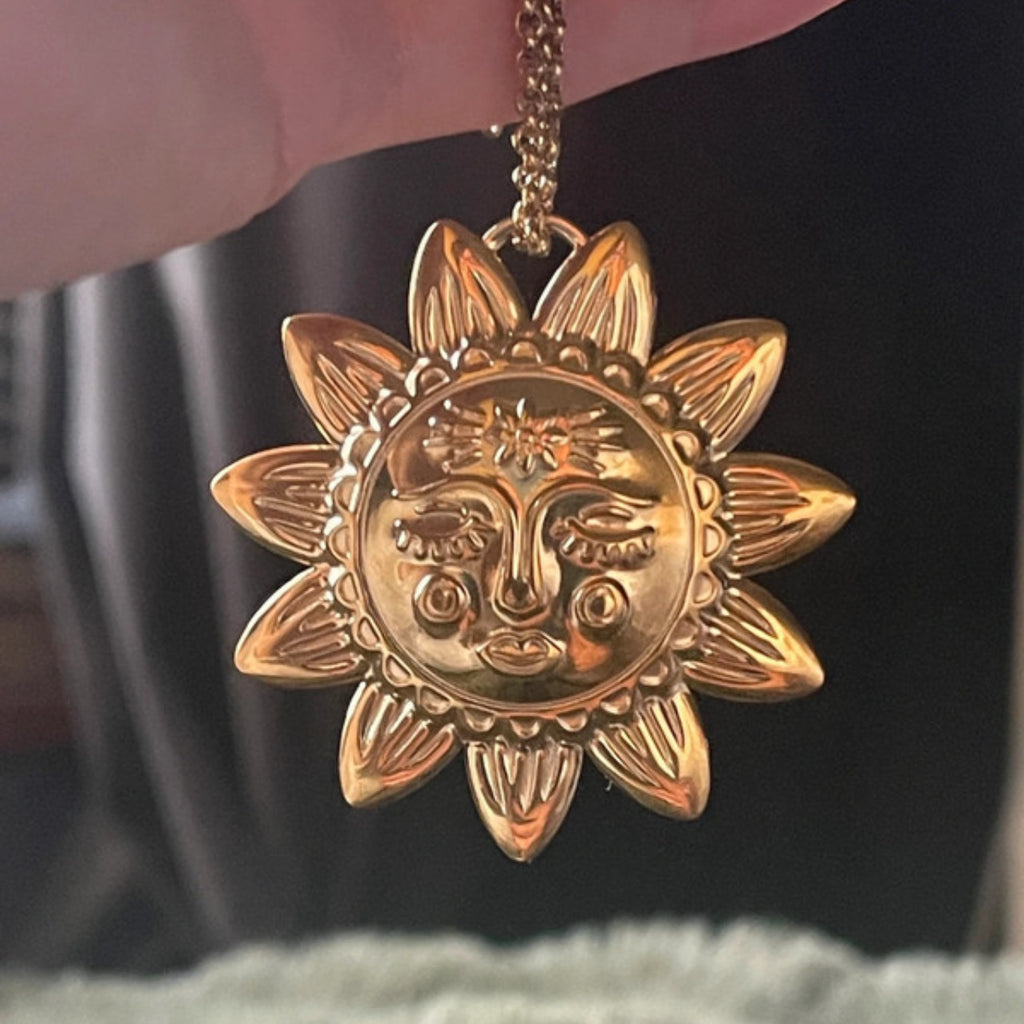 Helios Sun Medallion | Gold