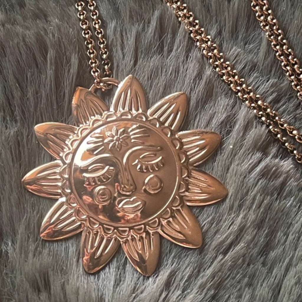 Helios Sun Medallion | Gold