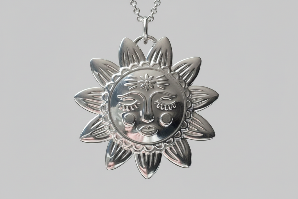 Helios Sun Medallion | Silver