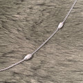 Satellite Oval Ball Stacking Chain | Silver