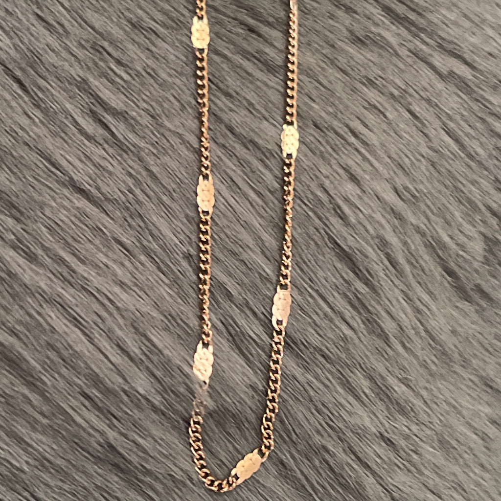 Fine Dash Shimmer Stacking Chain | Gold