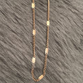 Fine Dash Shimmer Stacking Chain | Gold