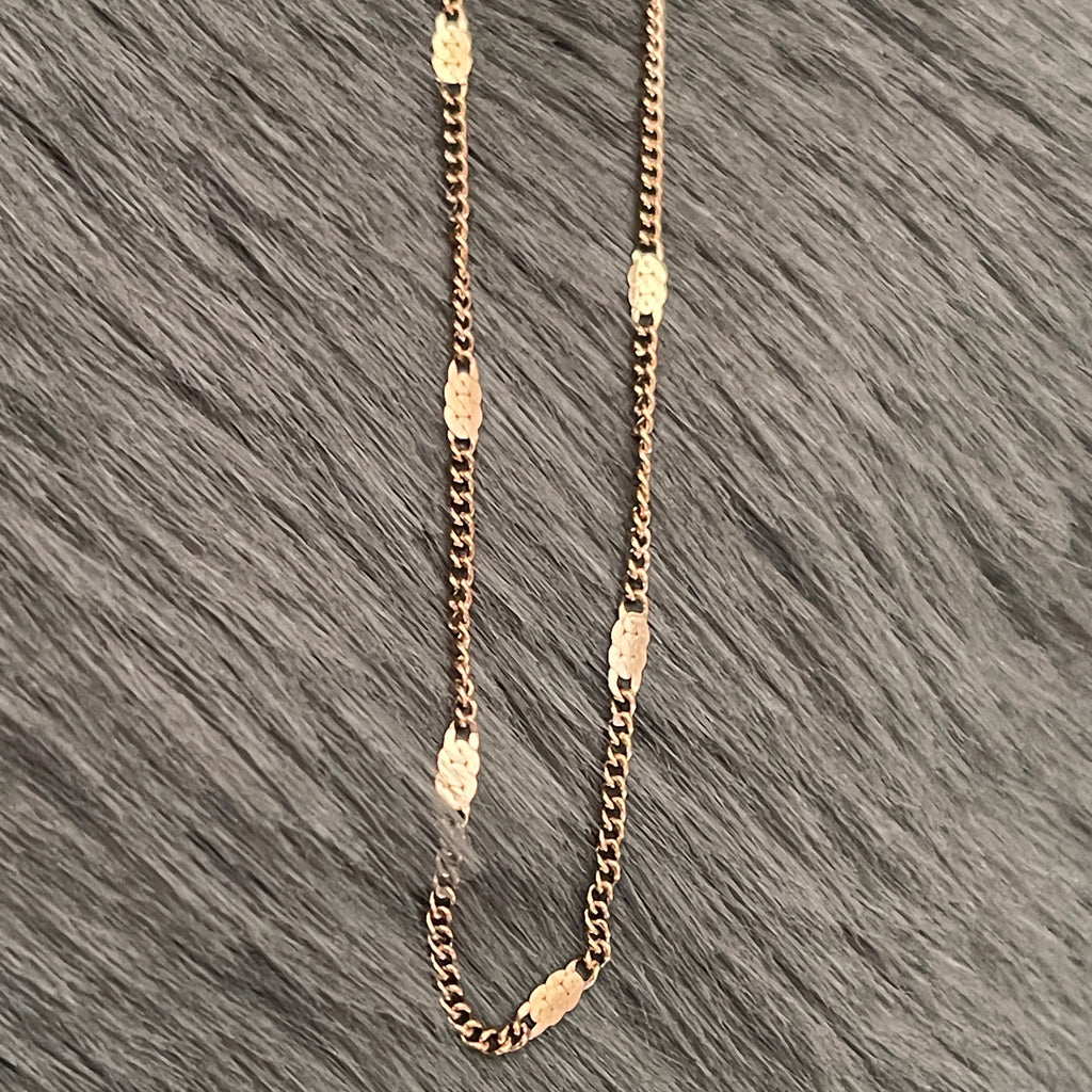 Fine Dash Shimmer Stacking Chain | Gold