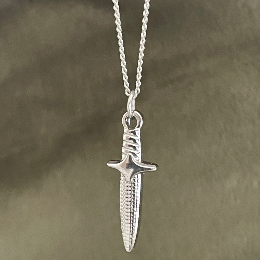 Crypt Dagger Necklace | Silver