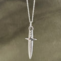 Crypt Dagger Necklace | Silver