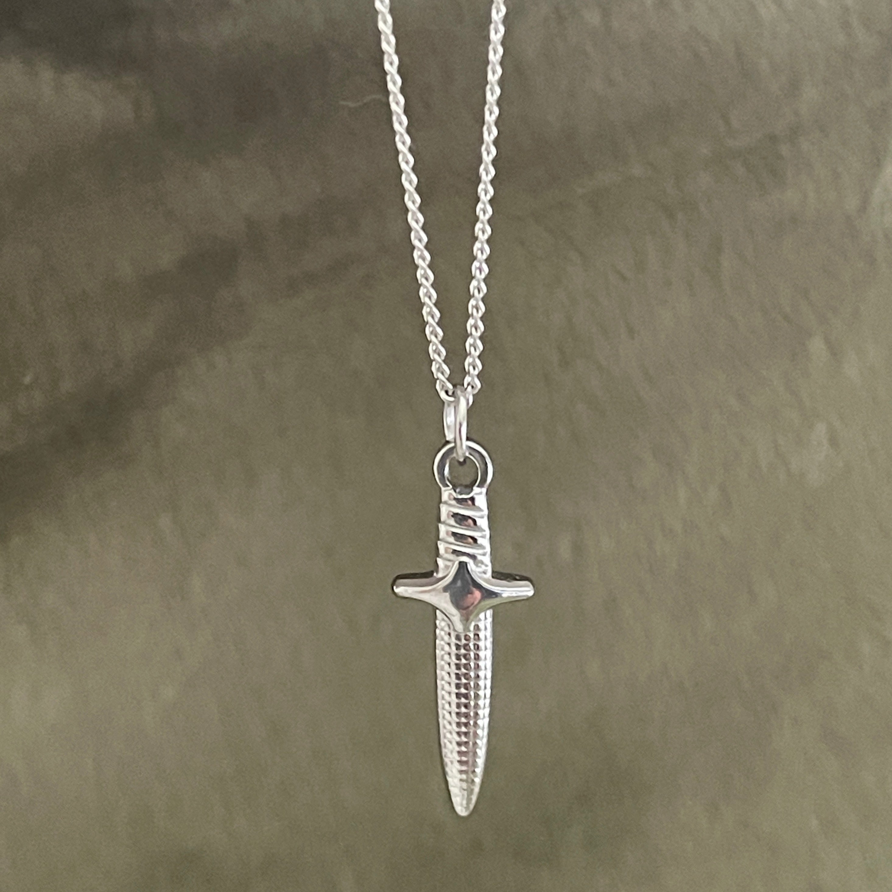 Crypt Dagger Necklace | Silver
