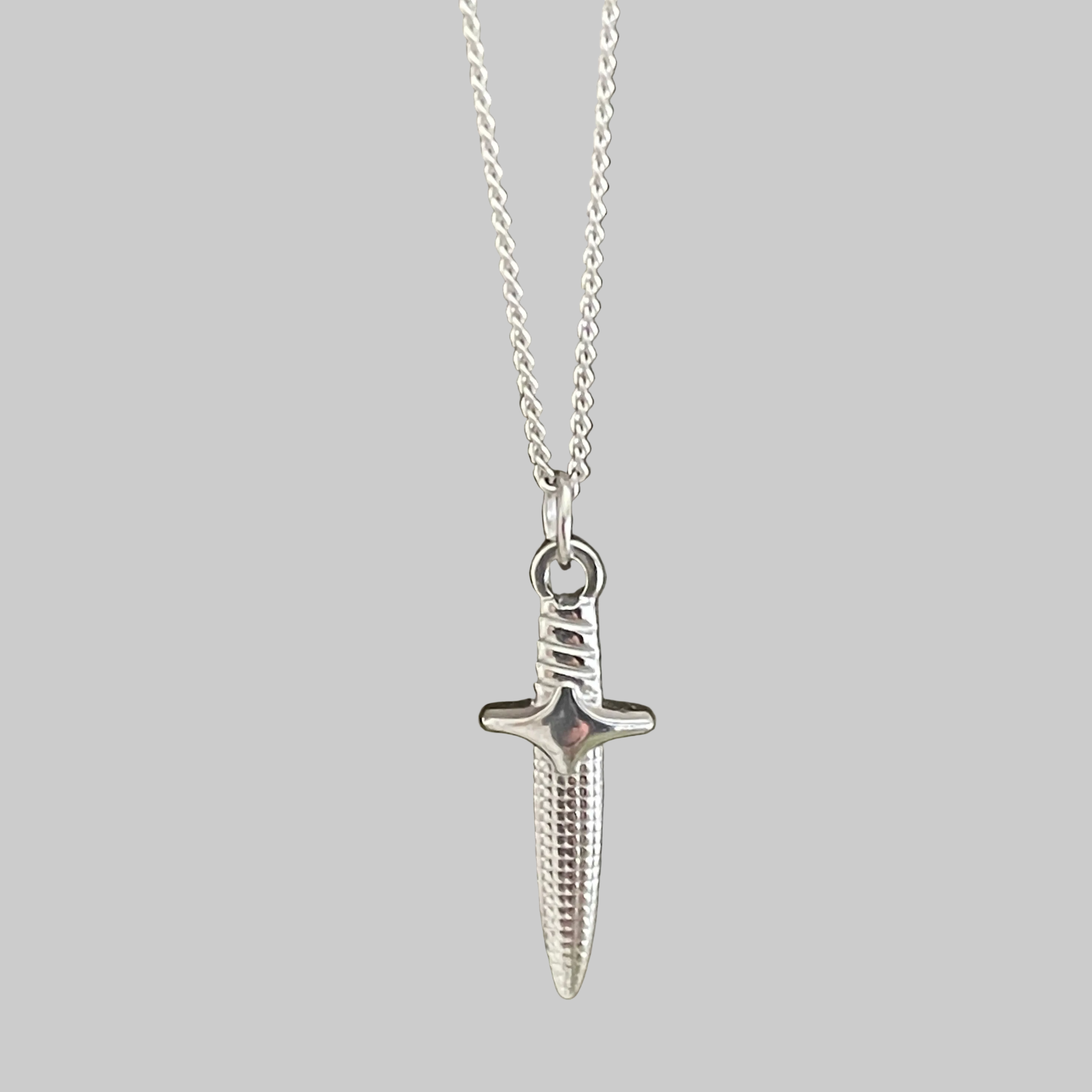 Crypt Dagger Necklace | Silver