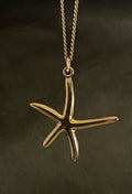 Bohemian Starfish Charm Necklace | Gold