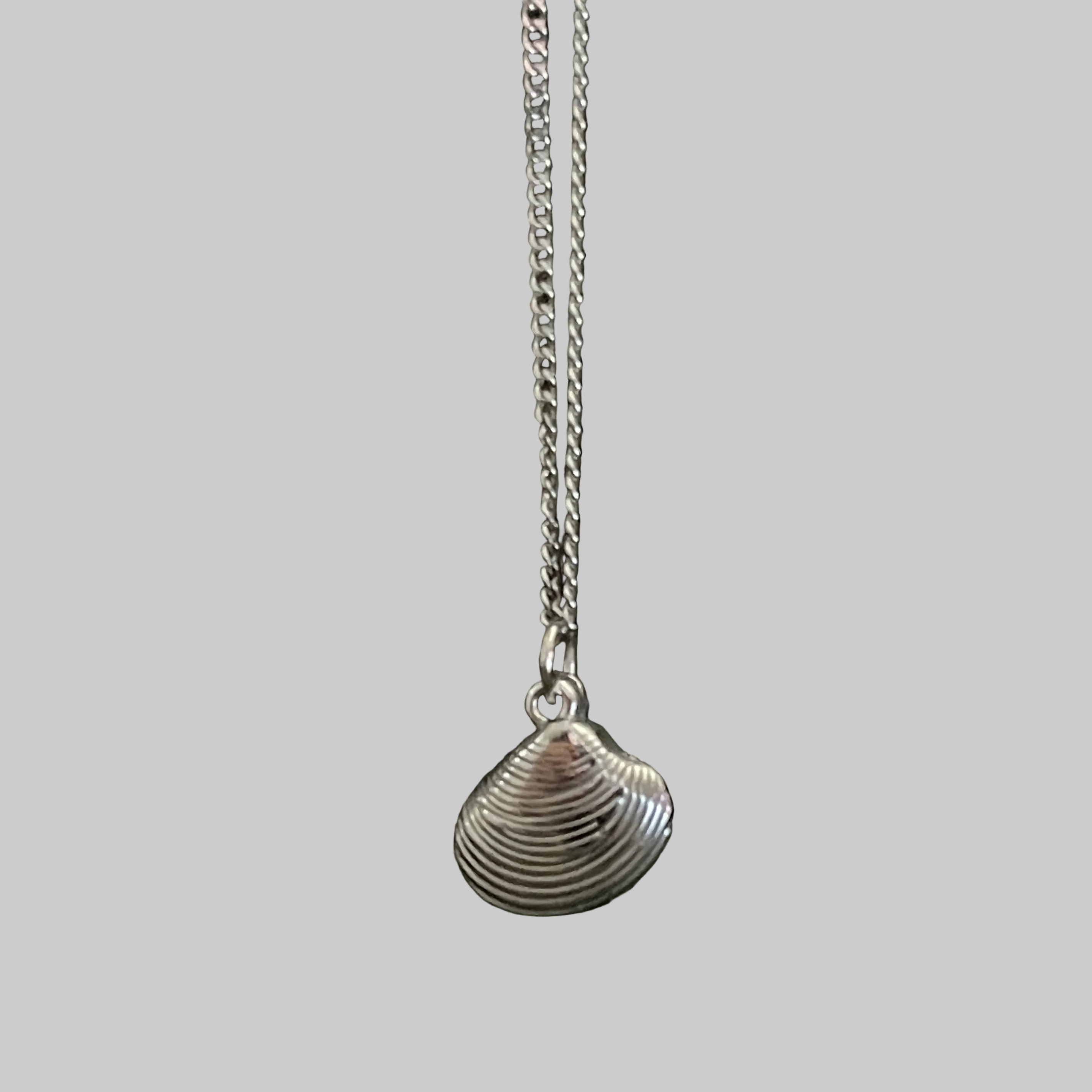 Bohemian Sea Shell Charm Necklace | Silver