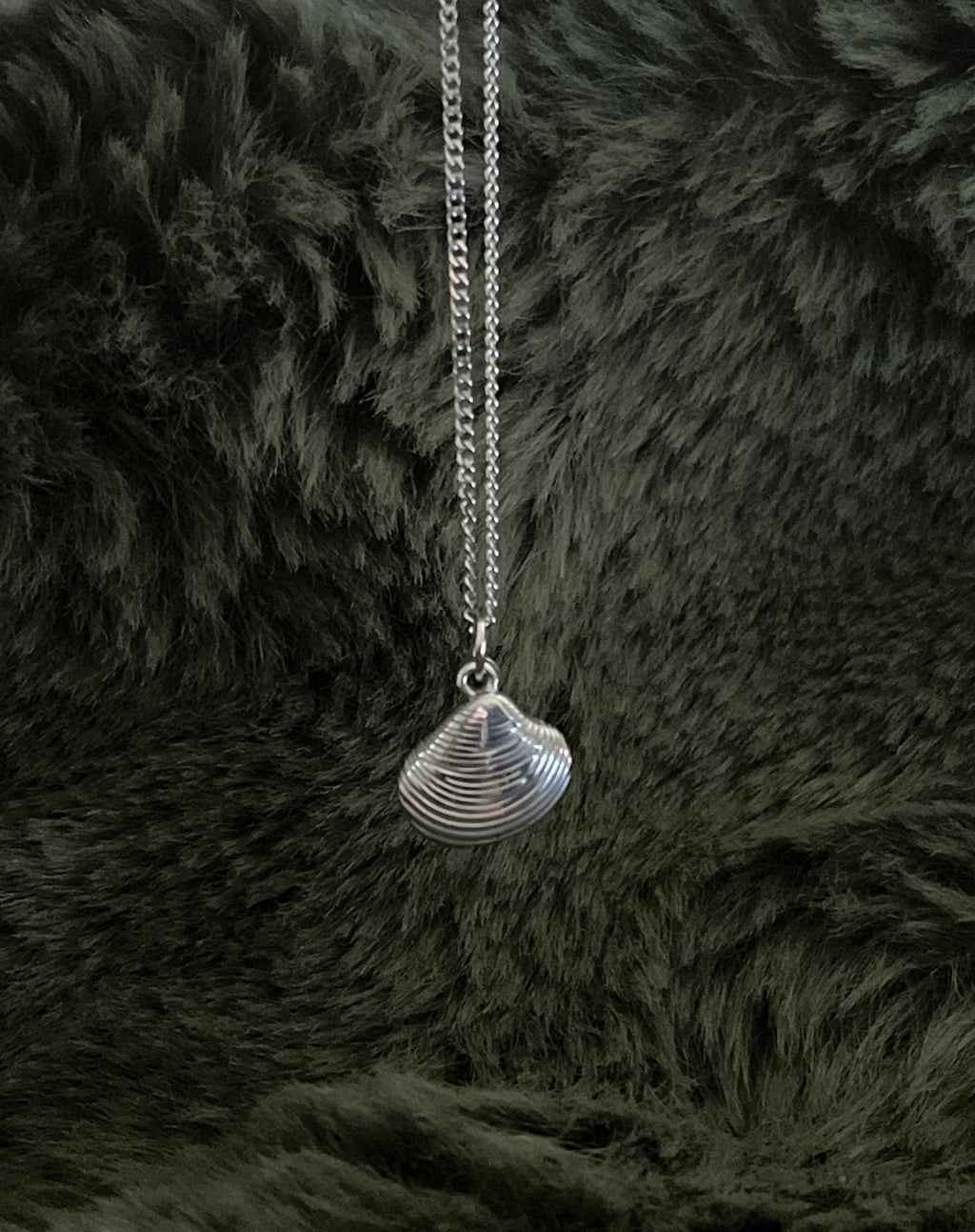 Bohemian Sea Shell Charm Necklace | Silver