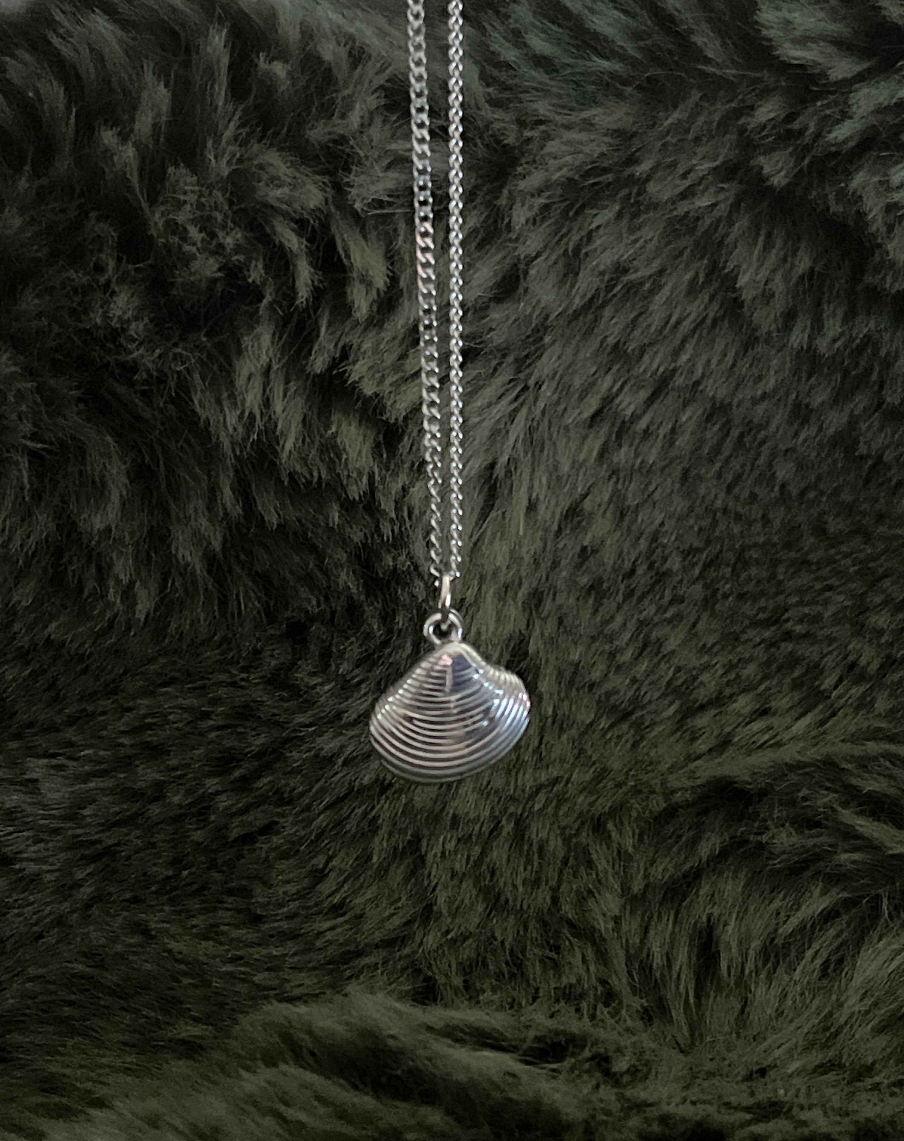 Bohemian Sea Shell Charm Necklace | Silver