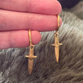 Crypt Dagger Hoops | Gold