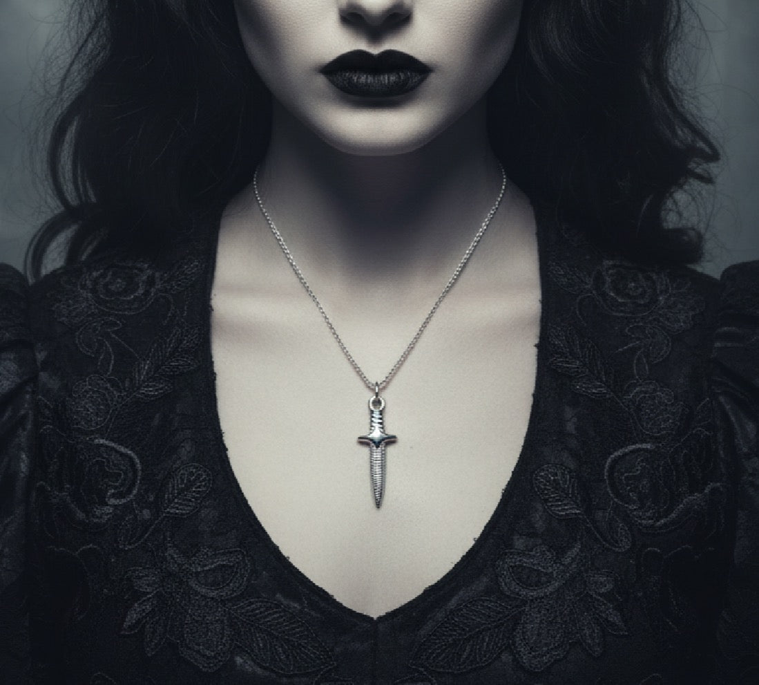 Crypt Dagger Necklace | Silver