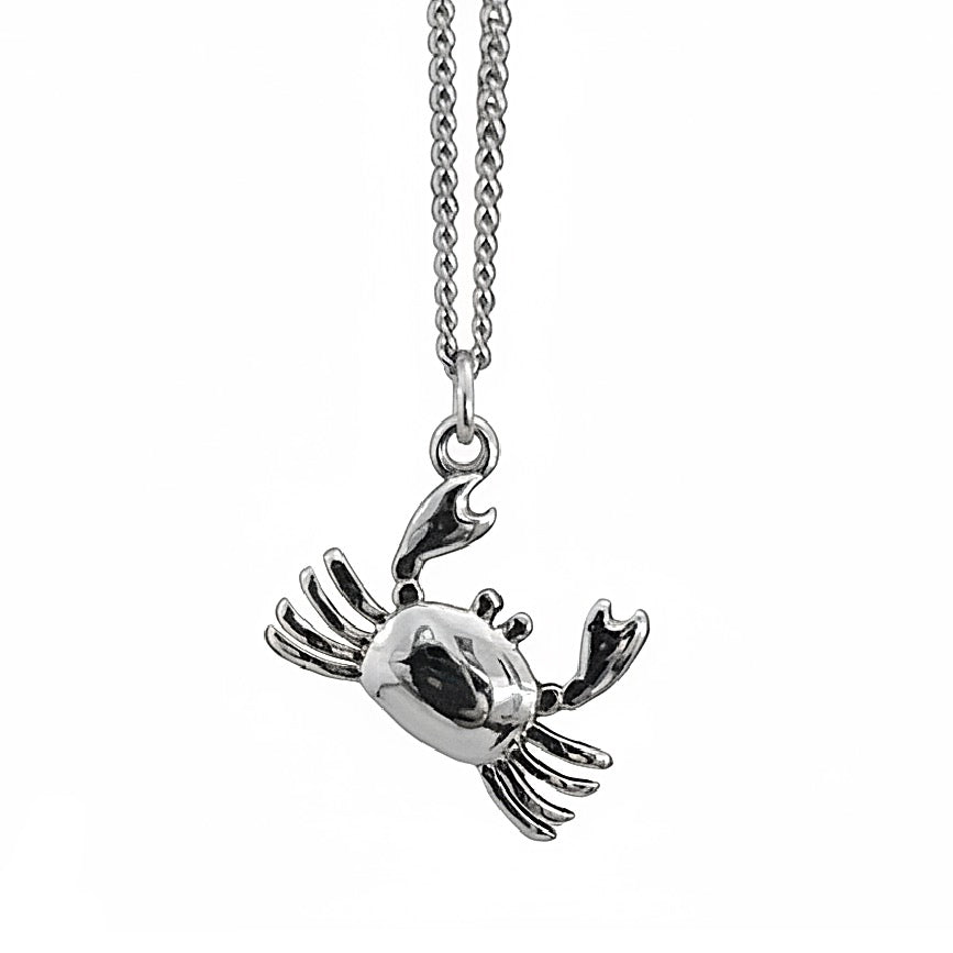 Bohemian Crab Charm Necklace | Gold