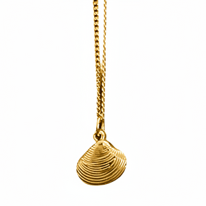 Bohemian Sea Shell Charm Necklace | Gold