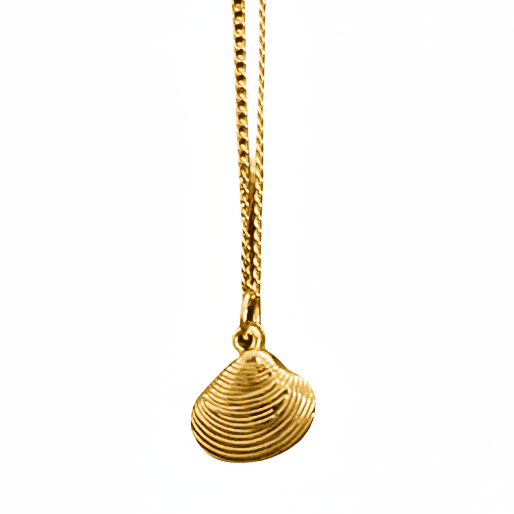 Bohemian Sea Shell Charm Necklace | Gold