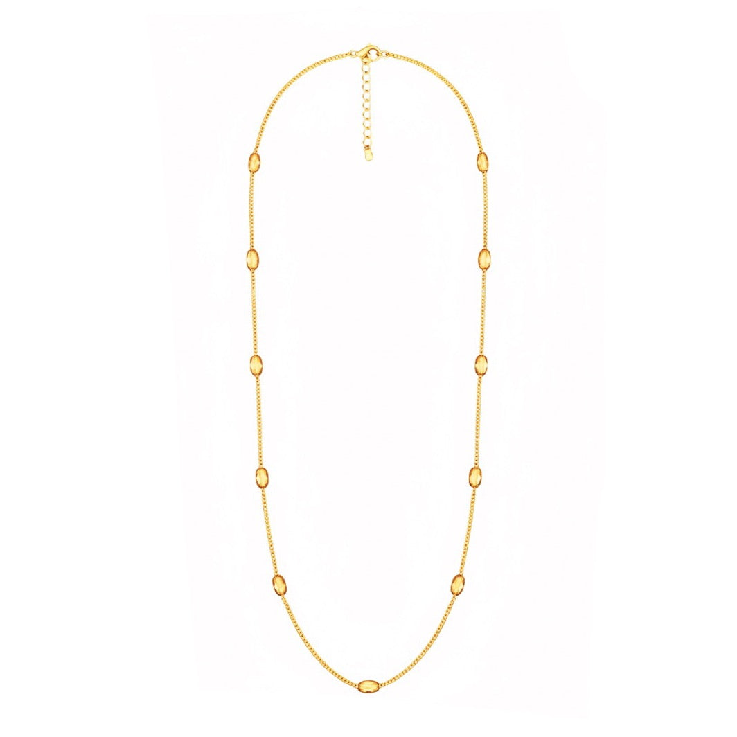 Satellite Oval Ball Stacking Chain | Gold