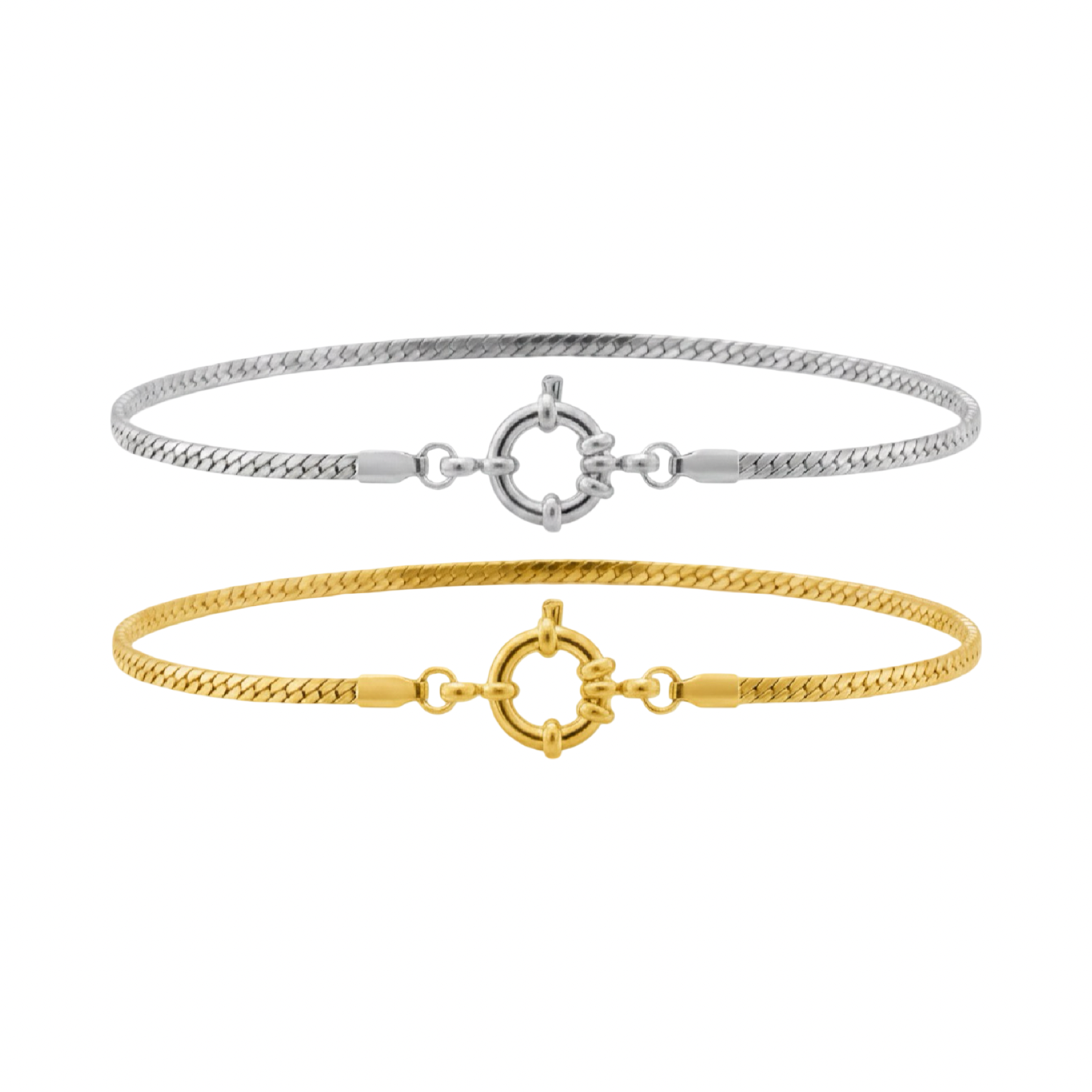 Herringbone Nautical | Gold