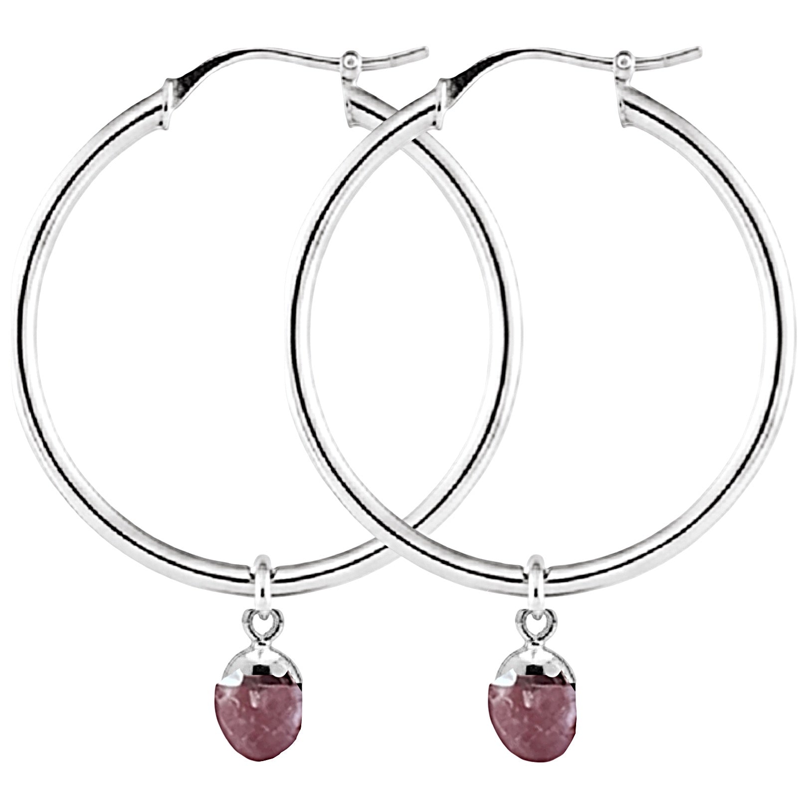 Violet Horizon Hoops | Amethyst
