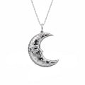 Helios Moon Medallion | Silver