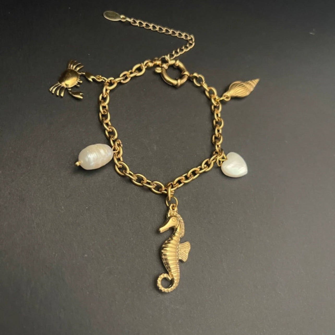 The Ocean Dreamer Charm Bracelet | Gold