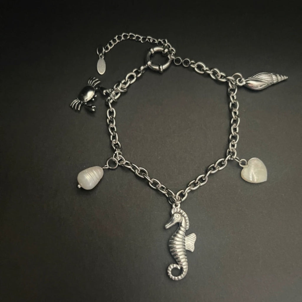 The Ocean Dreamer Charm Bracelet | Silver