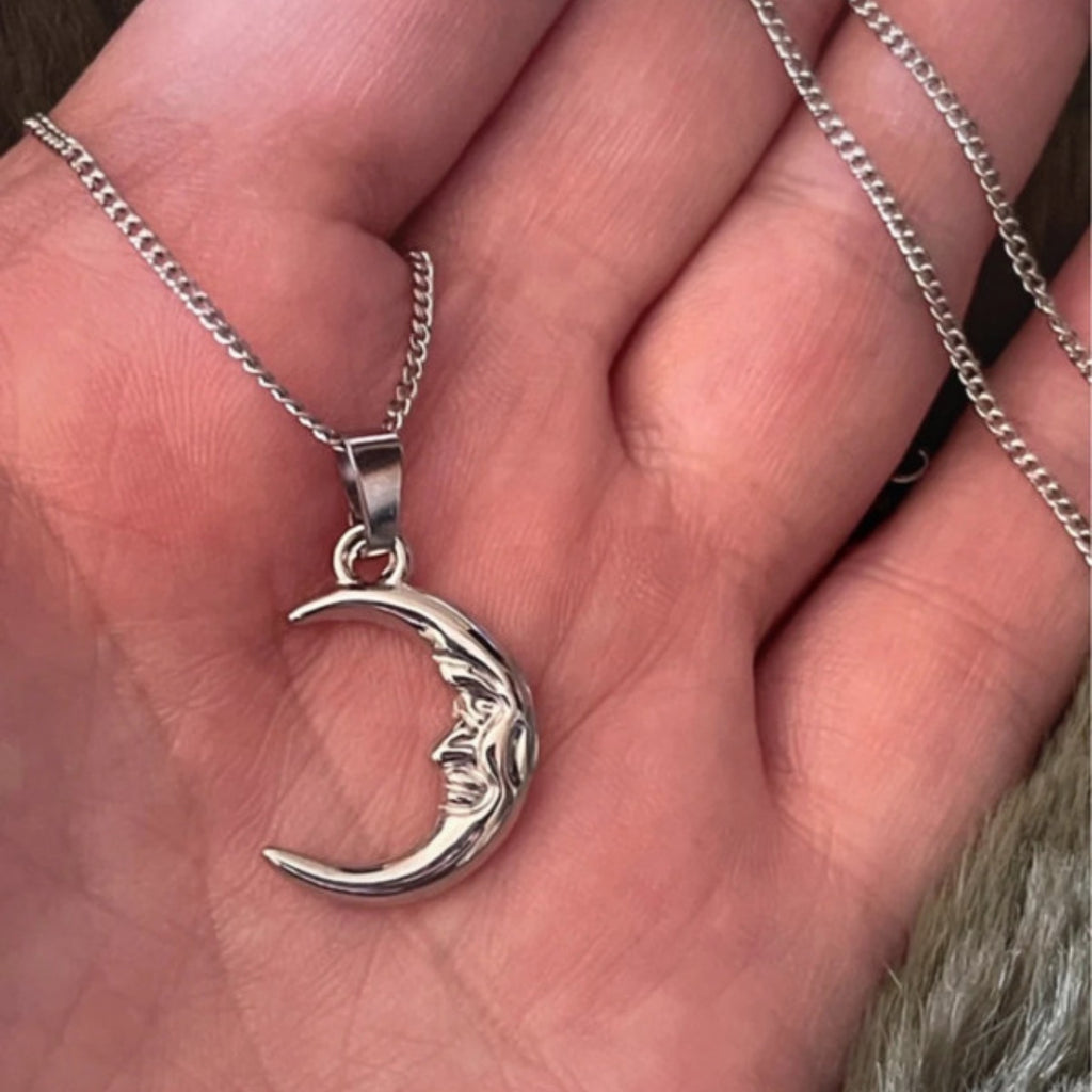 Midnight Moon | Silver Pendant