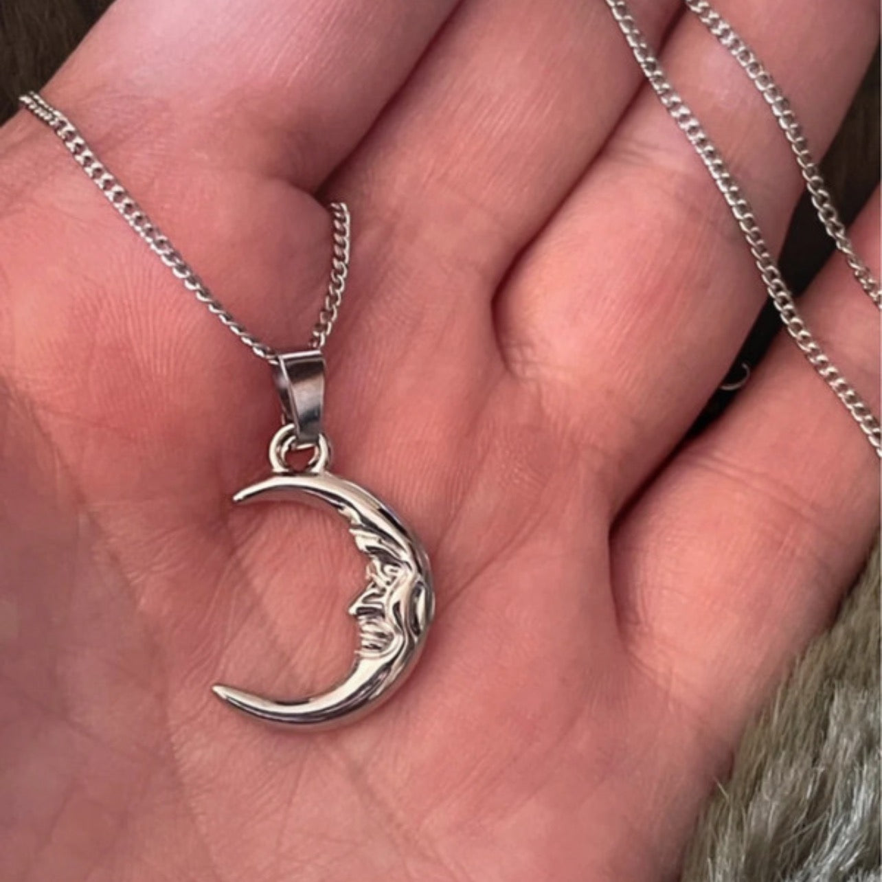 Midnight Moon | Silver Pendant