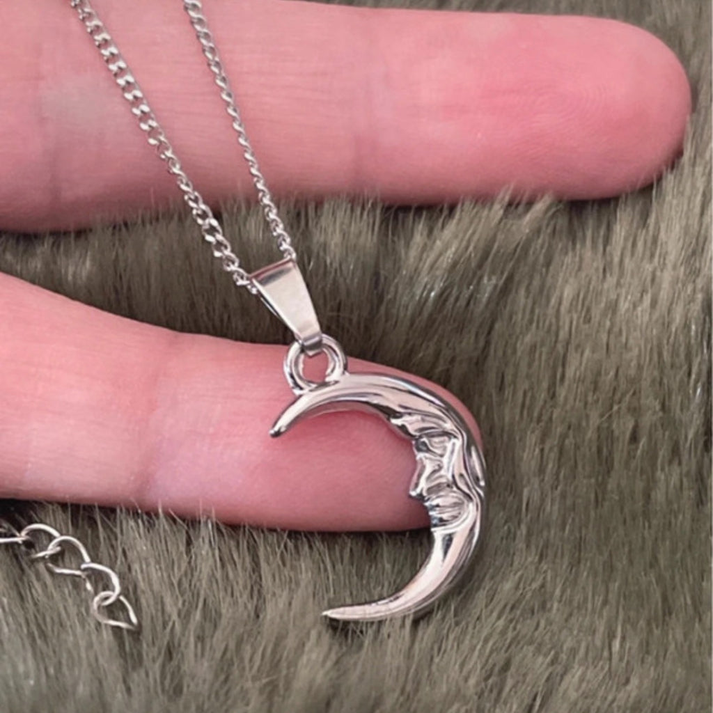 Midnight Moon | Silver Pendant