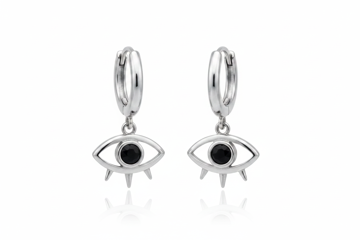 Void Eye Hoops | Gold