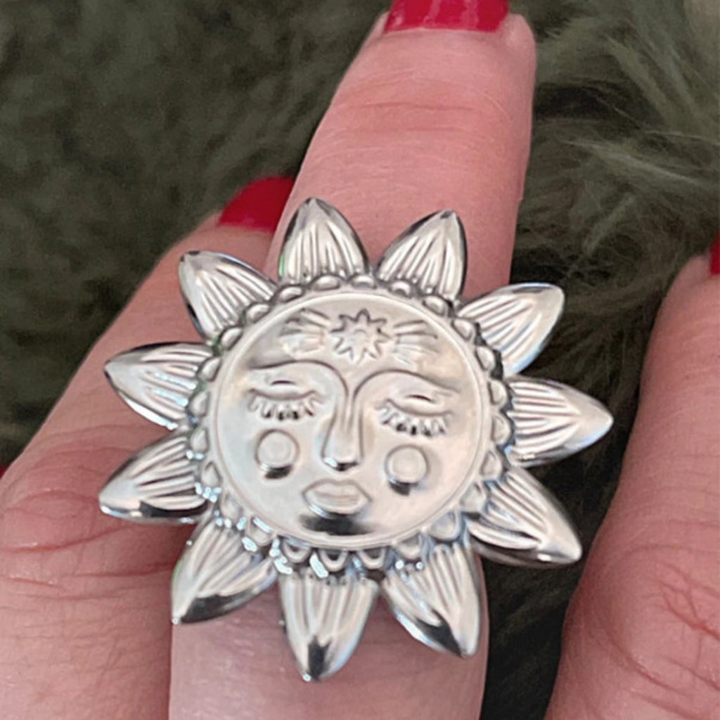 Helios Sun Ring | Silver