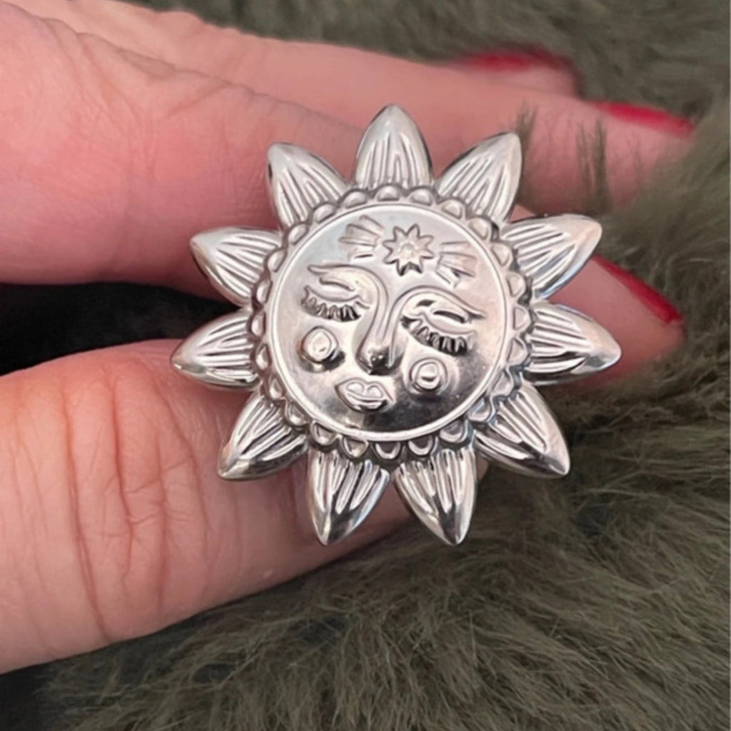 Helios Sun Ring | Silver