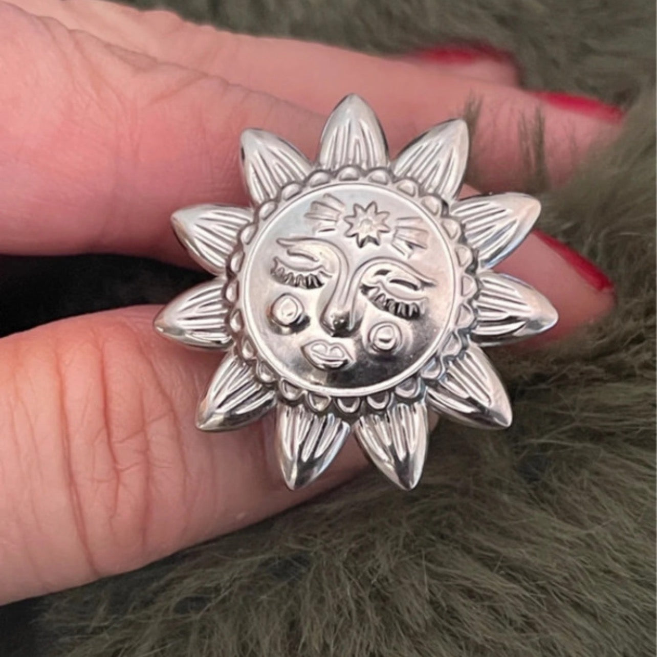 Helios Sun Ring | Silver