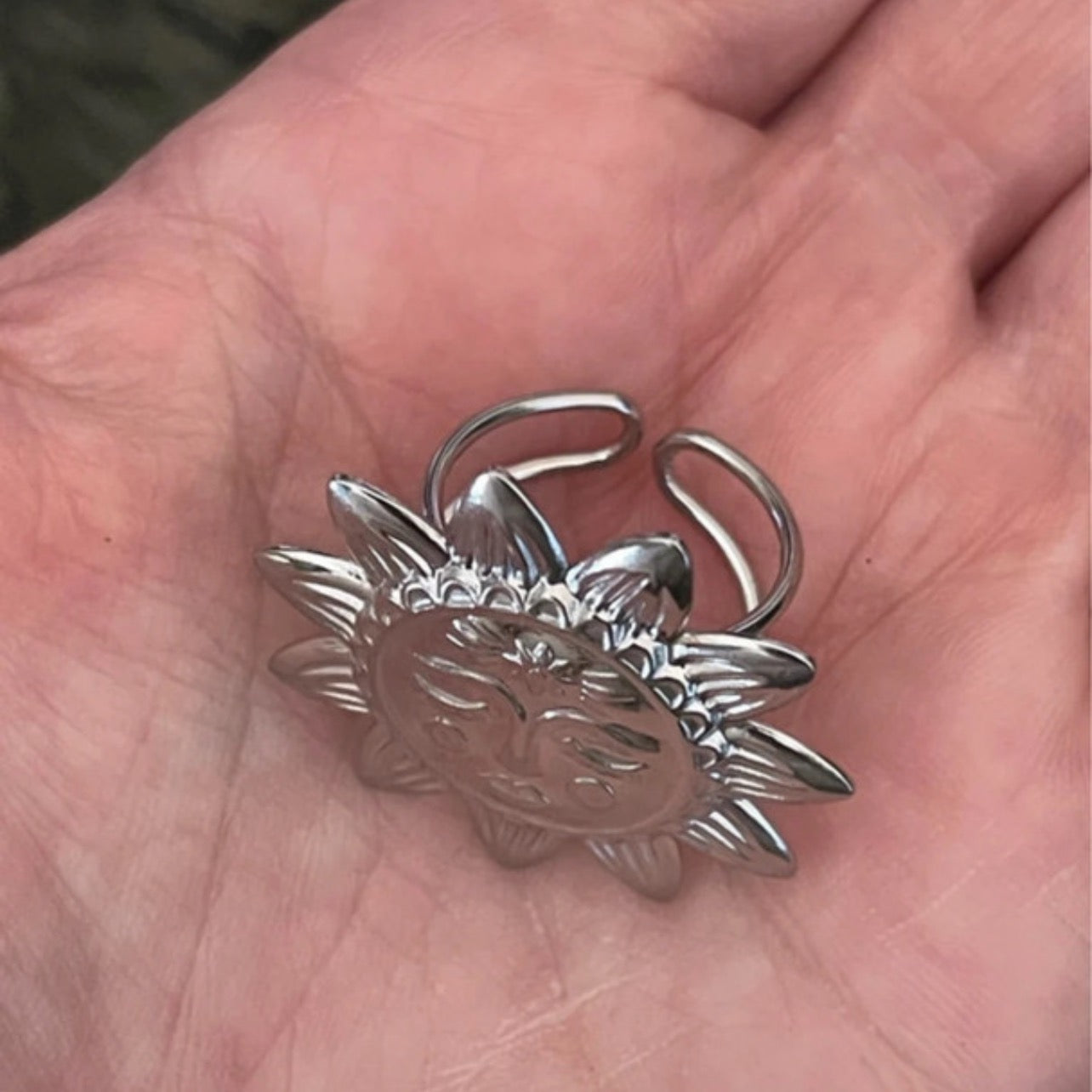 Helios Sun Ring | Silver