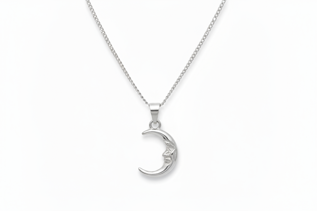 Midnight Moon | Silver Pendant